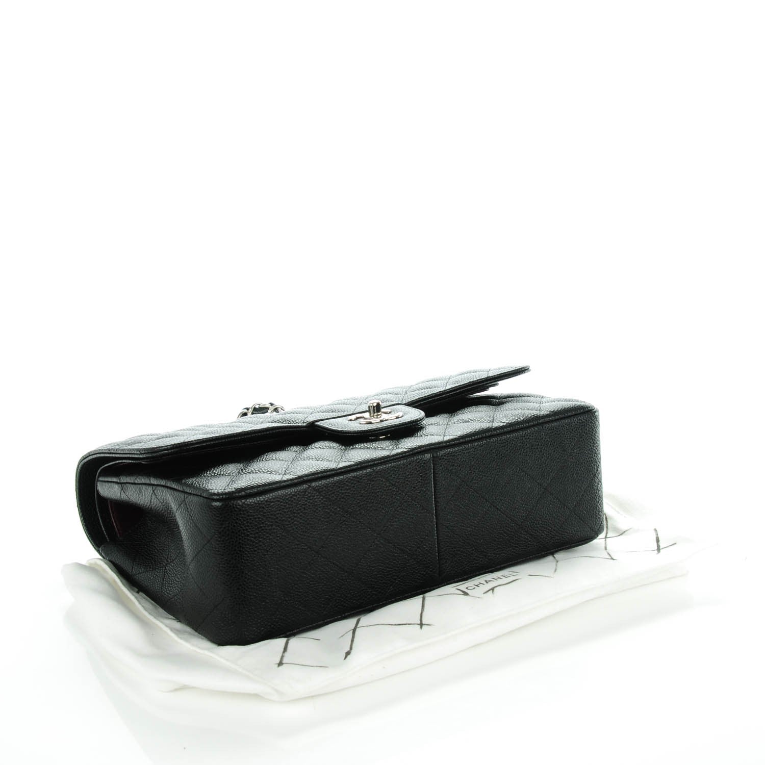 Chanel Caviar Quilted Jumbo Double Flap Black 4 of 8