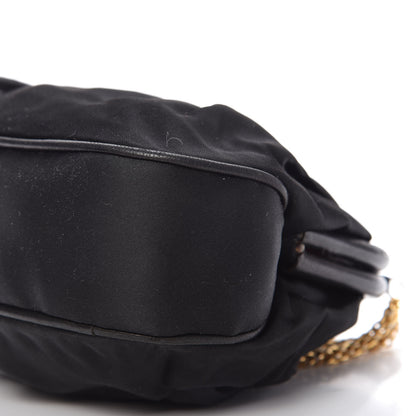 Chanel Satin Kisslock Evening Bag Black 7 of 11