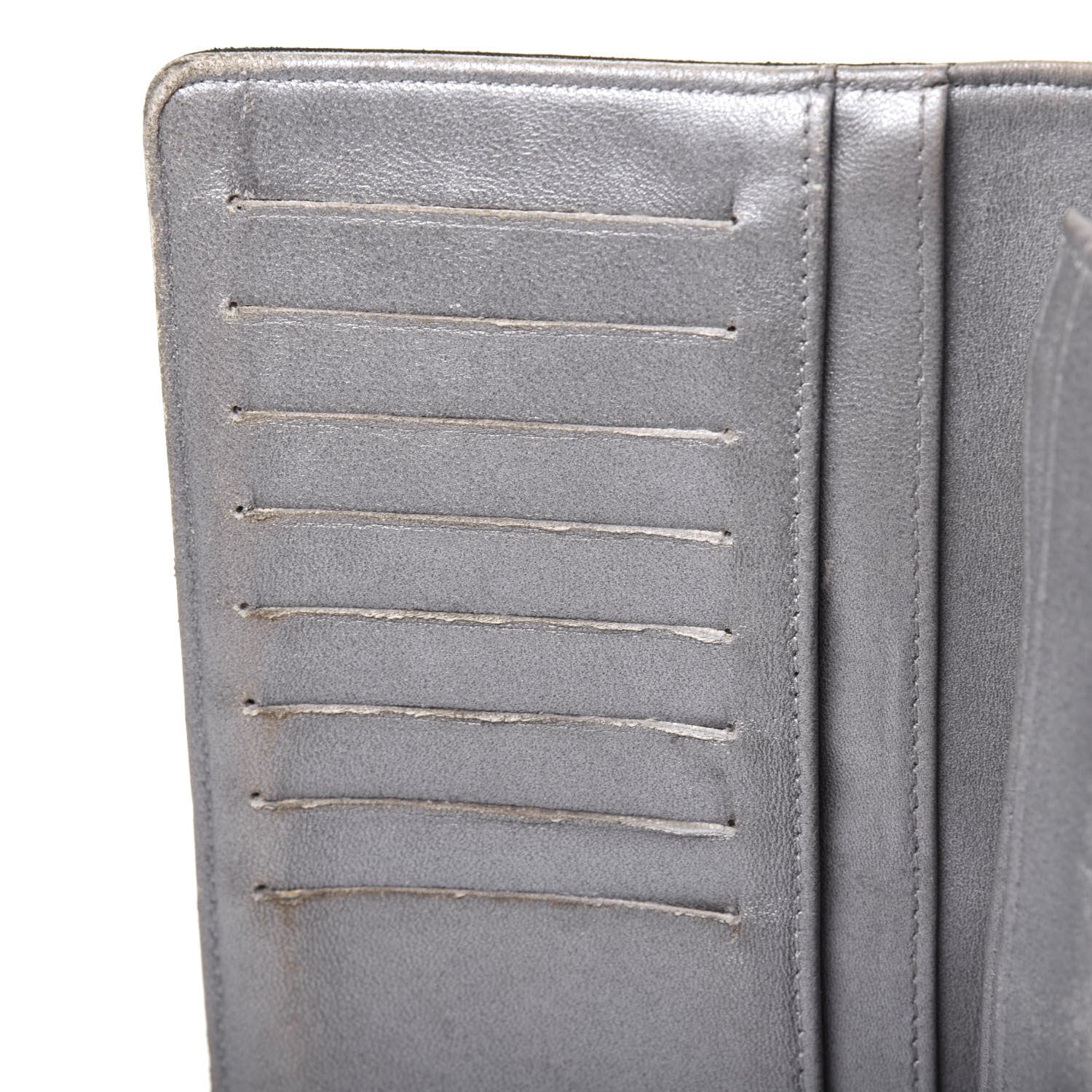 Chanel Lambskin Camellia Embossed Yen Wallet Black 11 of 26