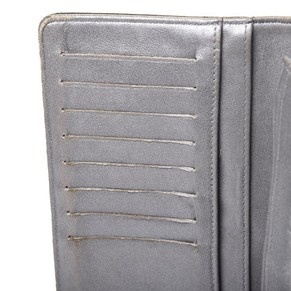 Chanel Lambskin Camellia Embossed Yen Wallet Black 11 of 26