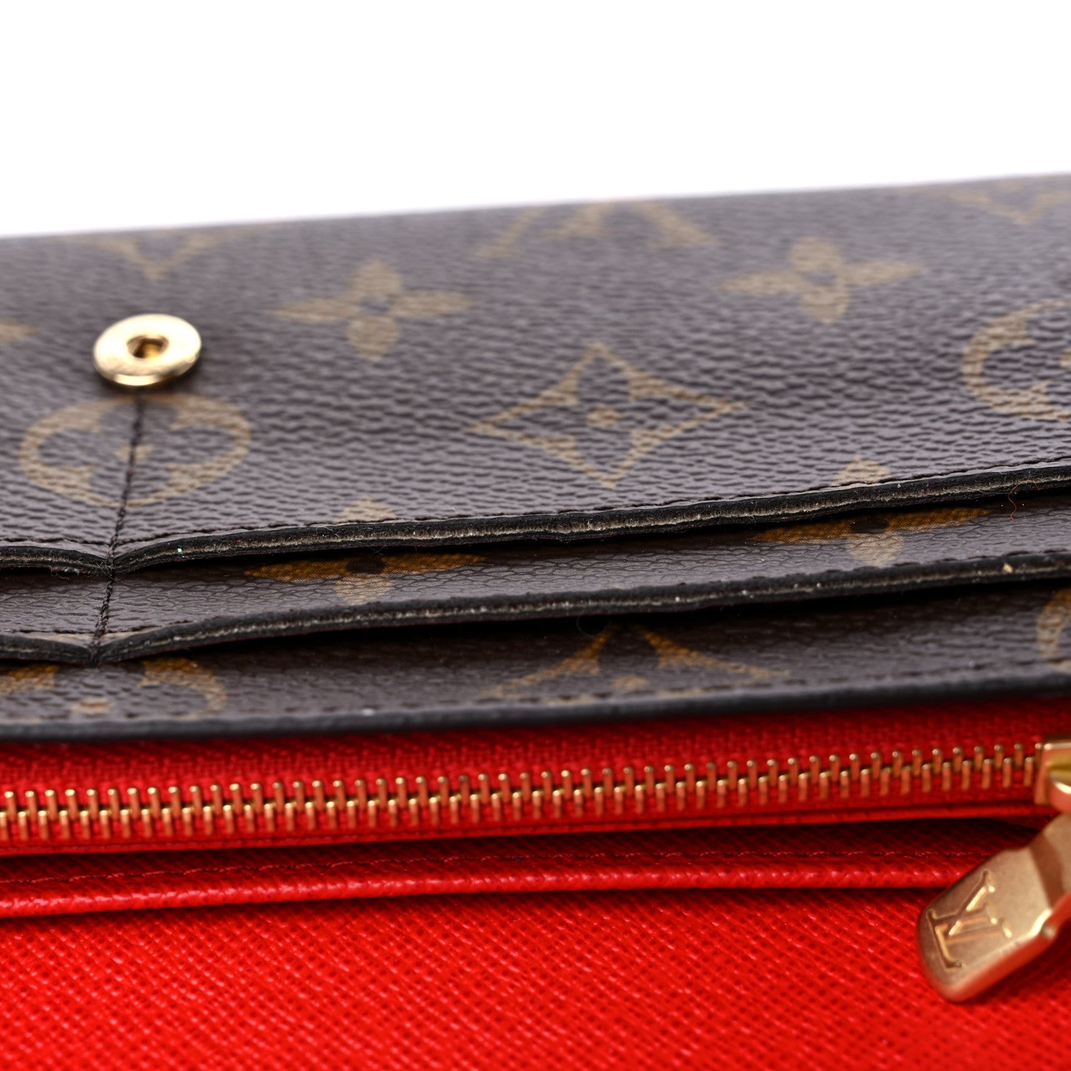 Louis Vuitton Monogram Sarah Wallet NM Coquelicot 12 of 12