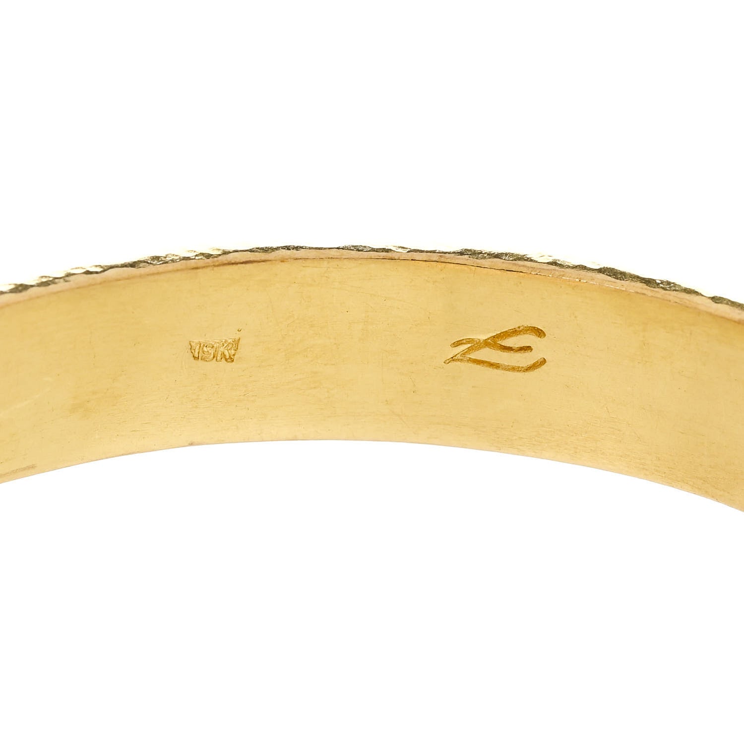 Elizabeth Locke 19K Yellow Gold Diamond Multi Gemstone Tutti Frutti Bangle Bracelet 3 of 3