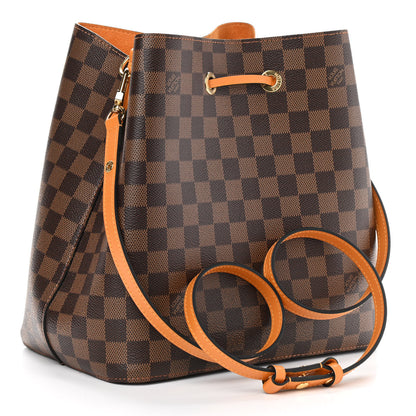 Louis Vuitton Damier Ebene Neonoe MM Safran 3 of 11