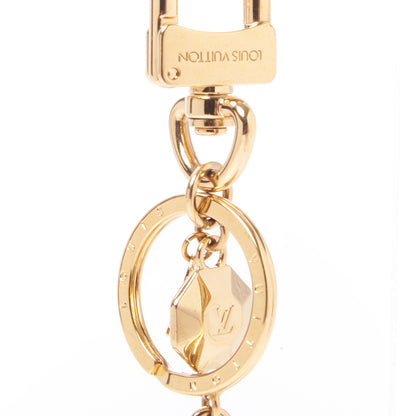 Louis Vuitton LV Facettes Bag Charm Key Holder Gold 2 of 5