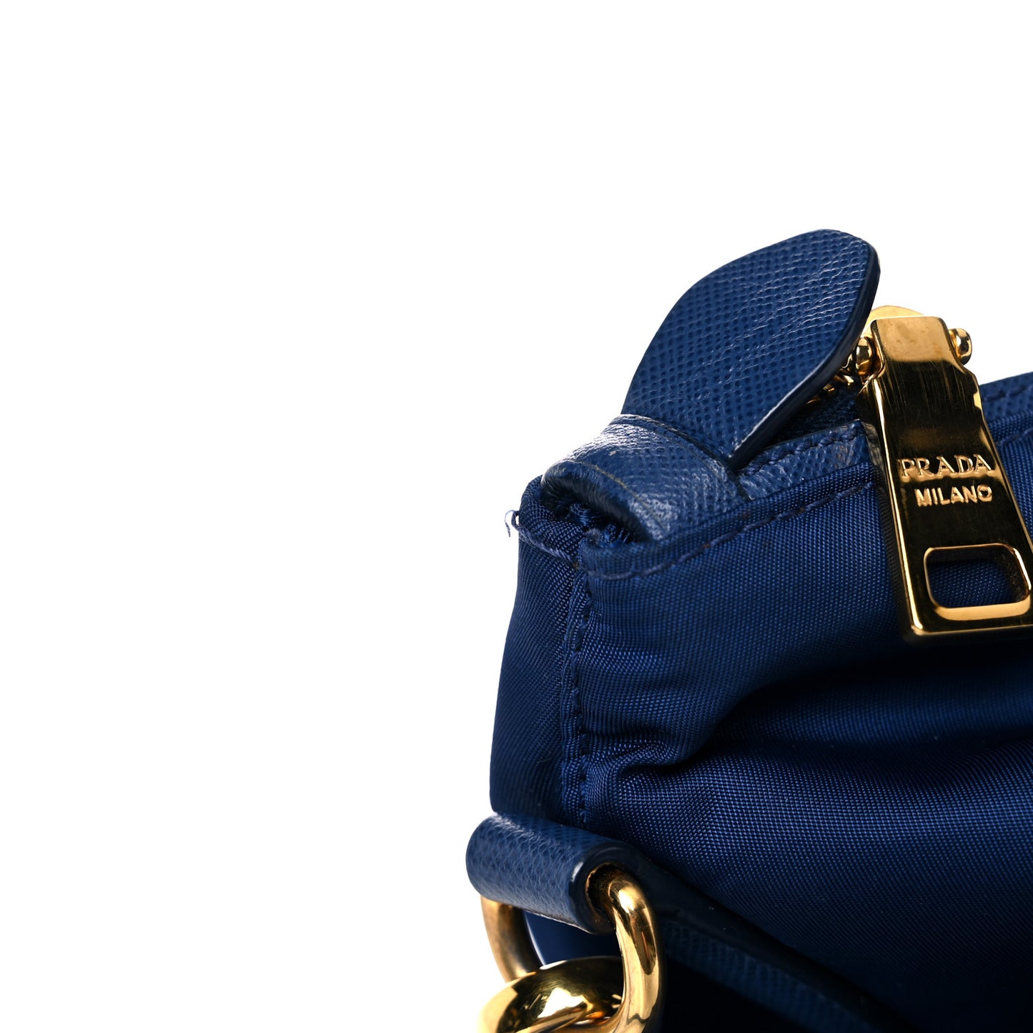 Tessuto Nylon Saffiano Tote Bluette