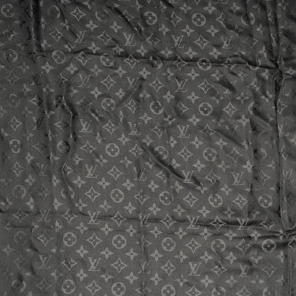 Louis Vuitton Wool Silk Monogram Shawl Anthracite 1 of 4