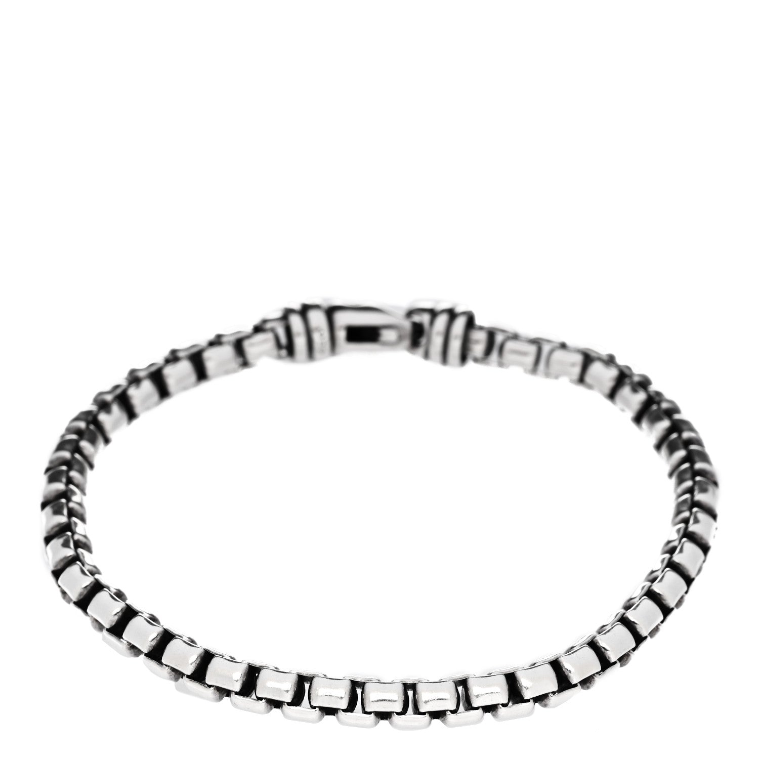 David Yurman Sterling Silver 5mm Box Chain Bracelet 1 of 5