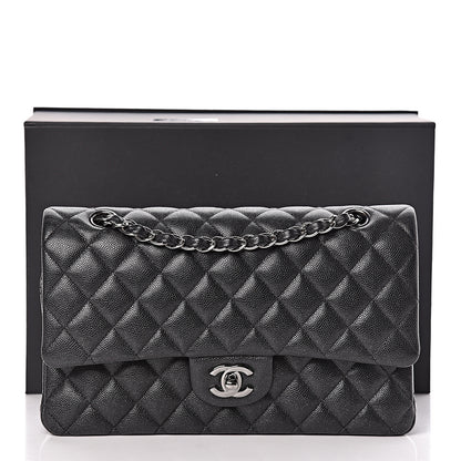 Chanel Iridescent Caviar Quilted Medium Double Flap Black 13 of 13