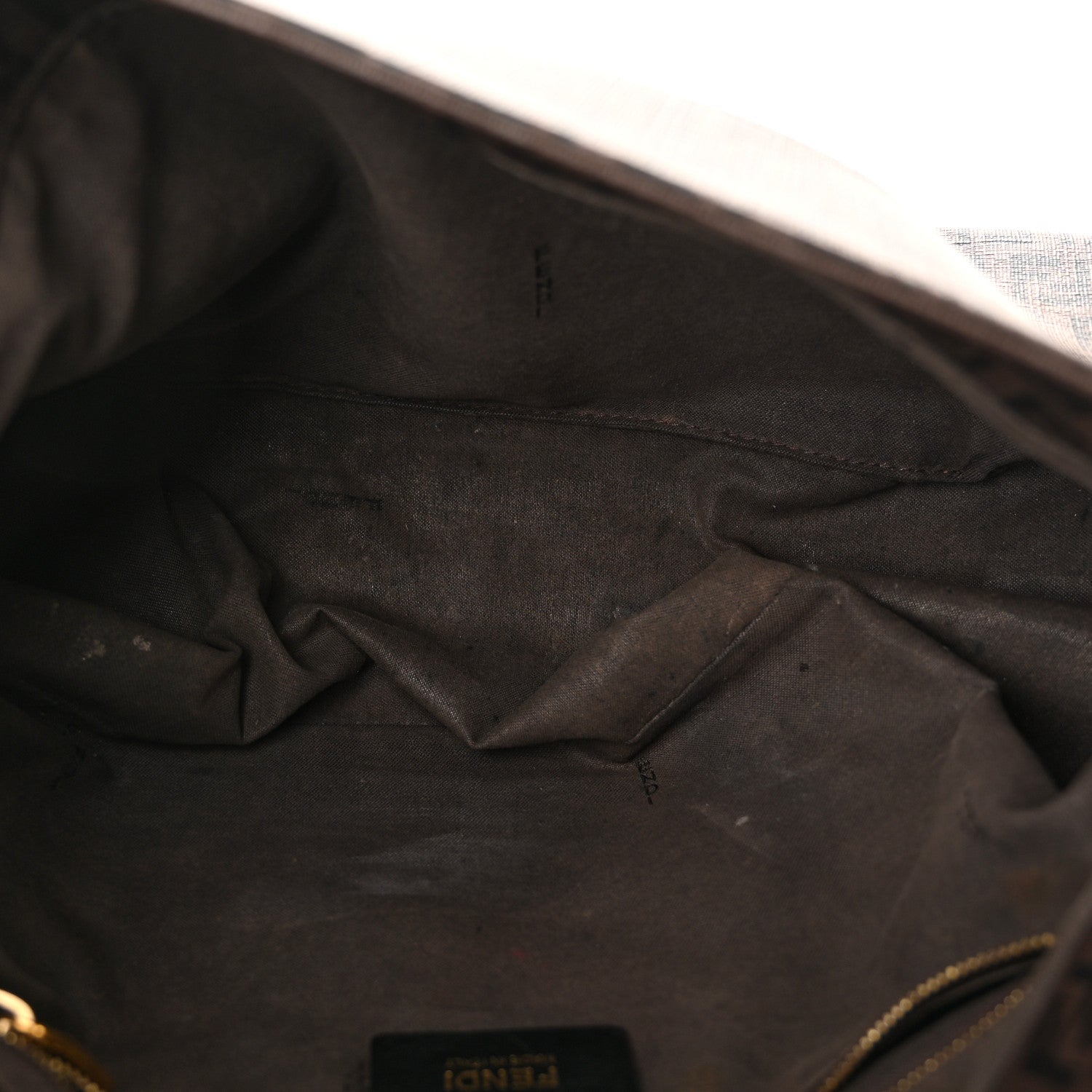 Fendi Zucchino Spalmati Forever Mama Baguette Moro Black 5 of 11