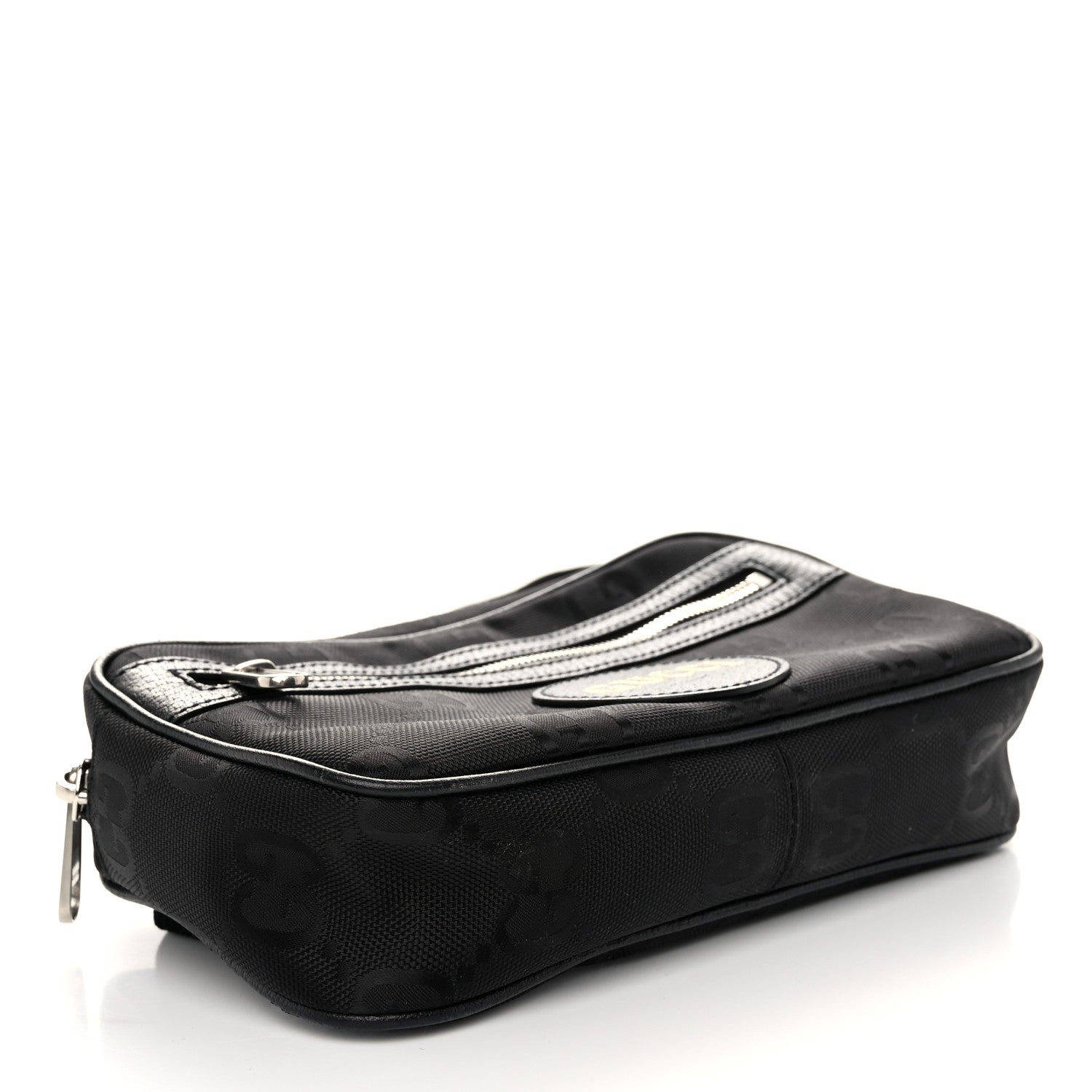 Gucci Econyl Nylon Monogram Off The Grid Belt Bag Black 4 of 11