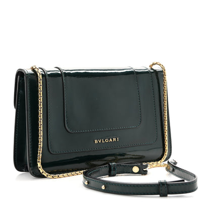 Bulgari Metallic Serpenti Forever Small Shoulder Bag Green 3 of 12