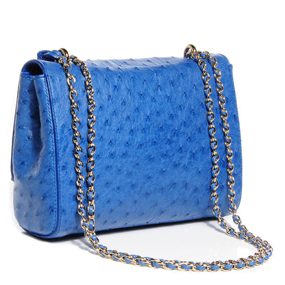 Mulberry Ostrich Lily Flap Bluebell Blue 3 of 10