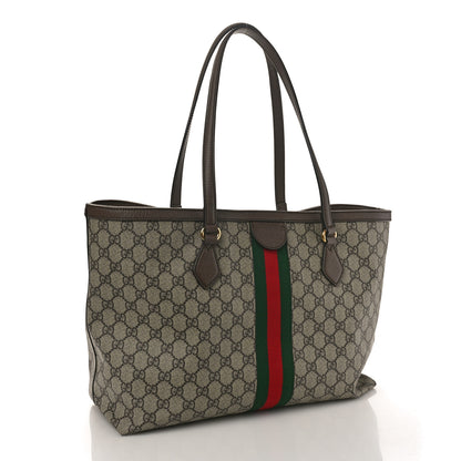 Gucci GG Supreme Monogram Medium Ophidia Shopping Tote Brown 3 of 12