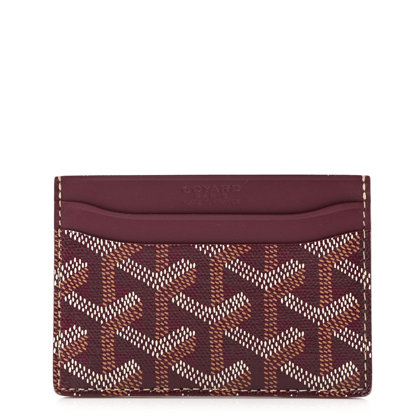 Goyardine Saint Sulpice Card Holder Bordeaux