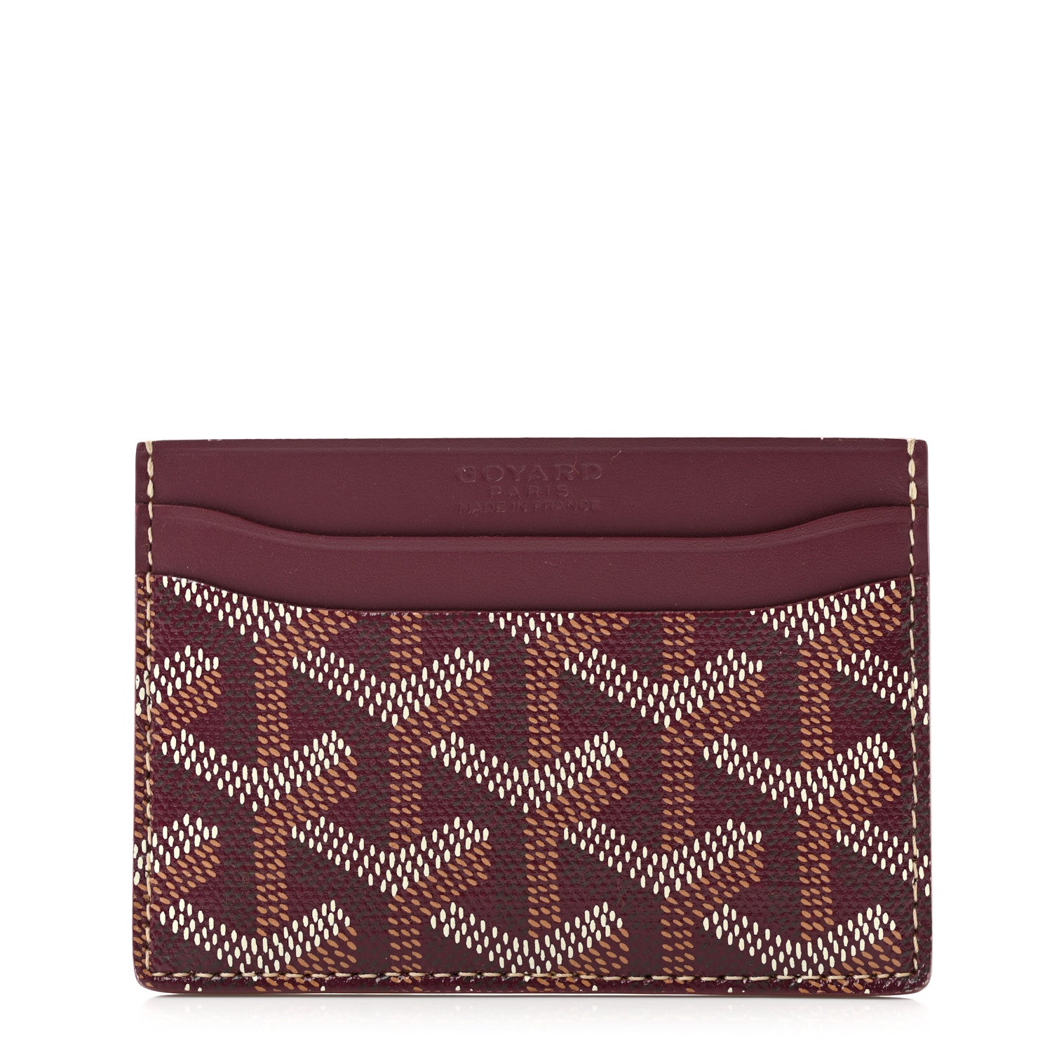 Goyard Goyardine Saint Sulpice Card Holder Bordeaux 1 of 8