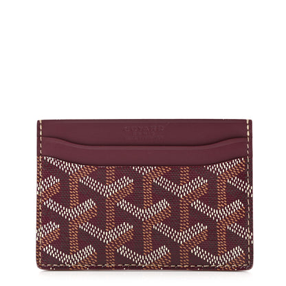 Goyard Goyardine Saint Sulpice Card Holder Bordeaux 1 of 8
