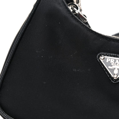 Prada Tessuto Nylon Mini Re-Edition 2000 Shoulder Bag Black 11 of 13