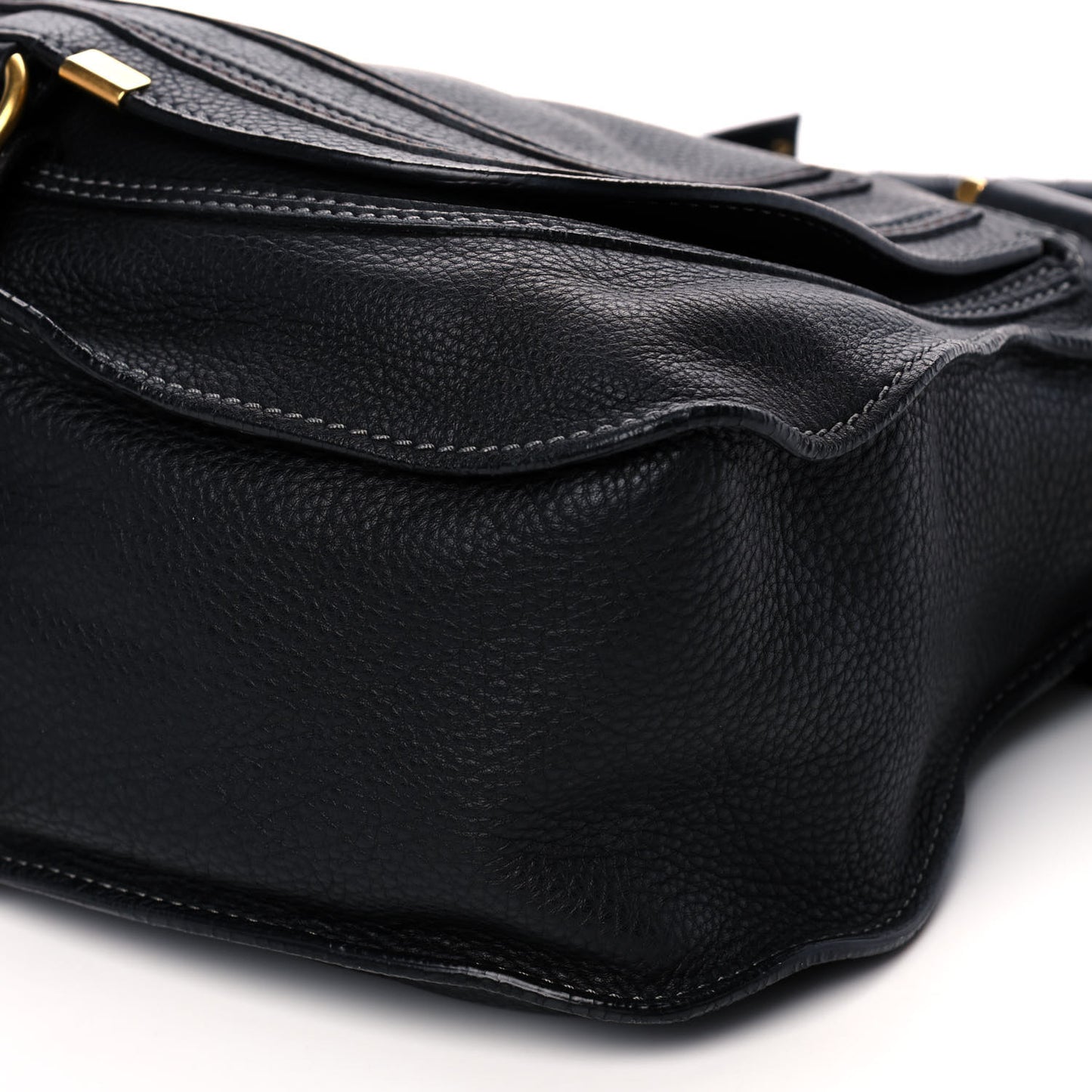 Calfskin Medium Marcie Satchel Black