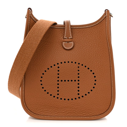Hermes Taurillon Clemence Amazone Evelyne TPM Gold 1 of 11
