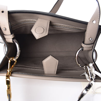 Fendi Vitello Century F is Fendi Small Runaway Satchel Tortora Soap Grigio Perla Burro Black 5 of 9