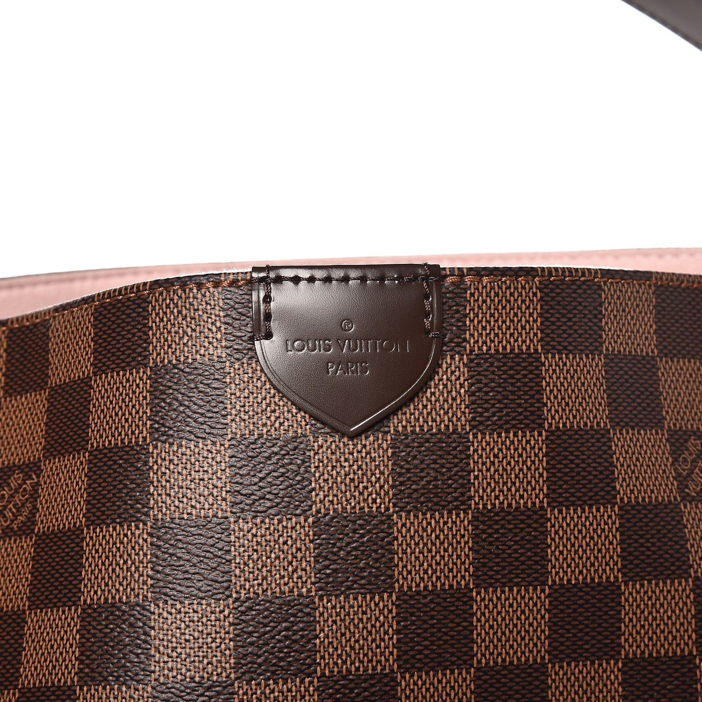 Damier Ebene Caissa Hobo Rose Ballerine