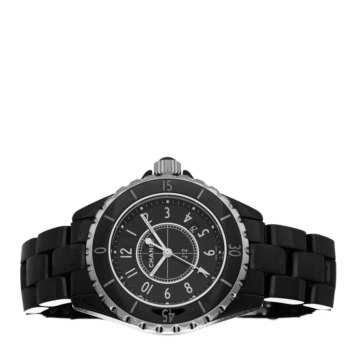 Chanel Stainless Steel Ceramic 33mm J12 Quartz Watch Black 2 of 5