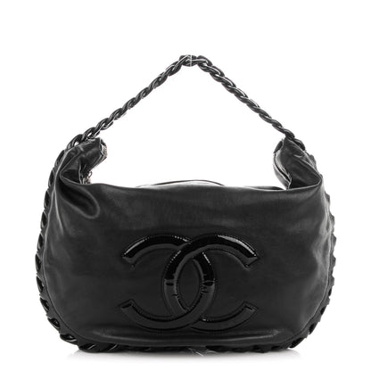 Chanel Calfskin Modern Chain Rhodoid Hobo Black 1 of 7