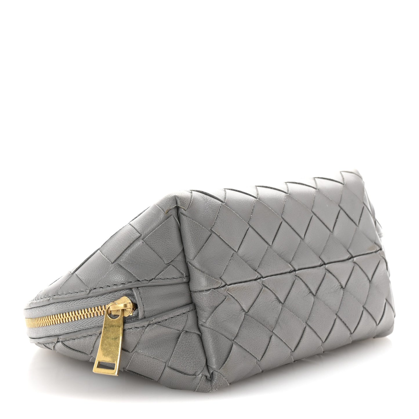 Nappa Intrecciato Cosmetic Case Concrete