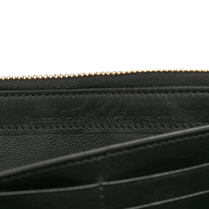 Saint Laurent Patent Grain de Poudre Classic Large Letters Flap Wallet Black 7 of 11