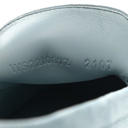 Hermes Suede Goatskin Womens Destin Loafer 36 Vert d'eau 8 of 9