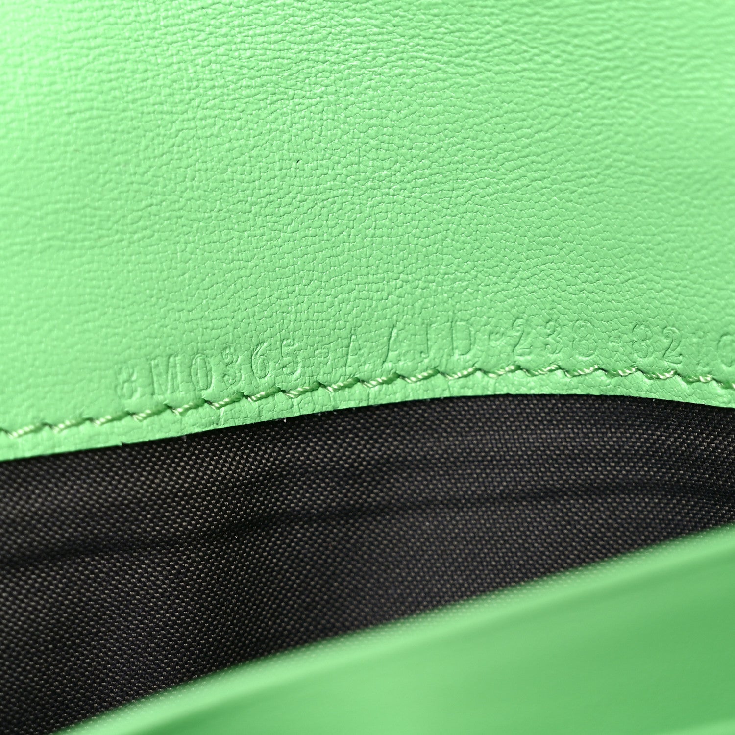 Fendi Nappa Matisse FF Embossed Continental Wallet On Chain Edamame 7 of 11