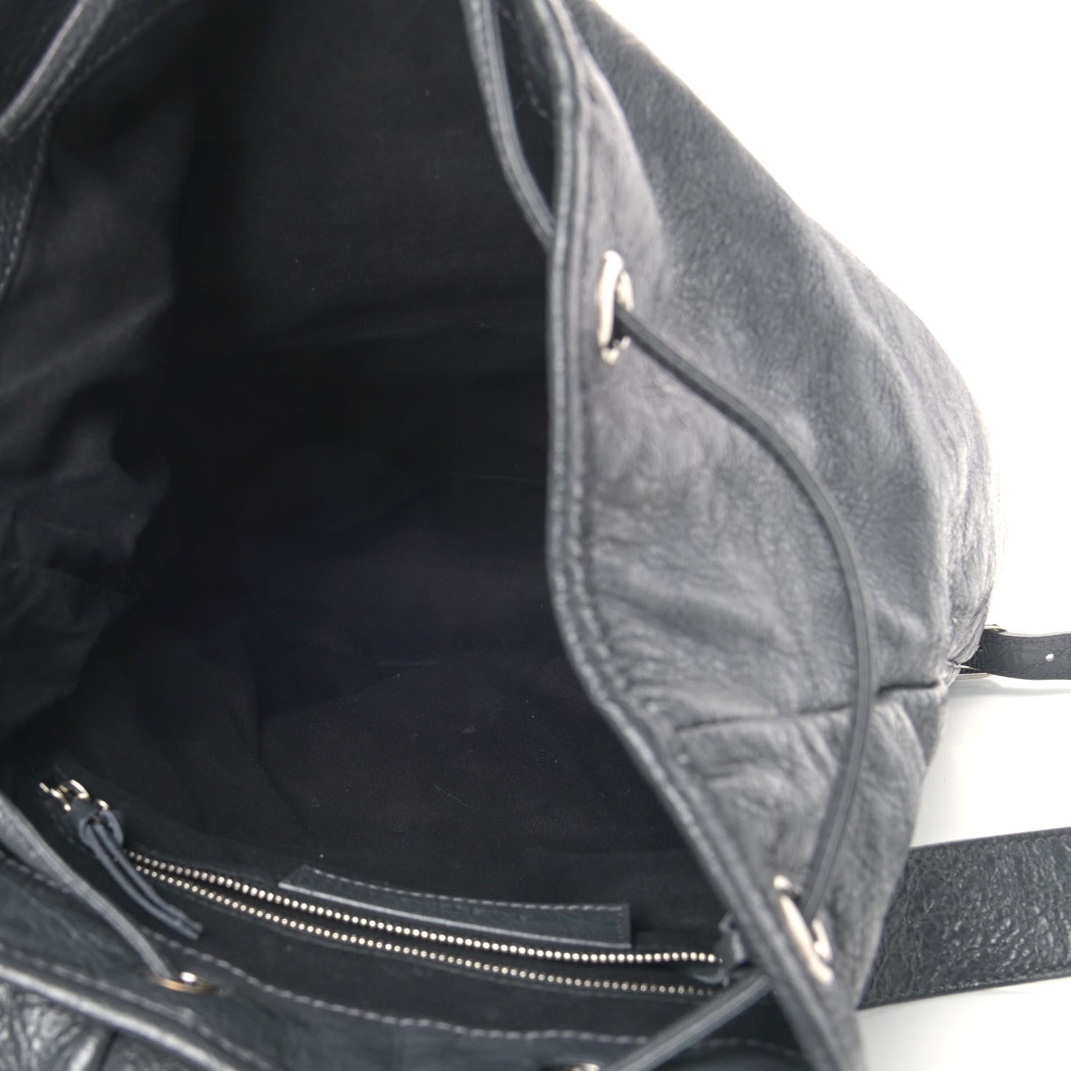 Balenciaga Agneau Classic Silver Hardware S Traveler Backpack Gris Fossile 4 of 6