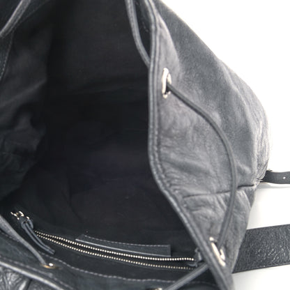 Balenciaga Agneau Classic Silver Hardware S Traveler Backpack Gris Fossile 4 of 6