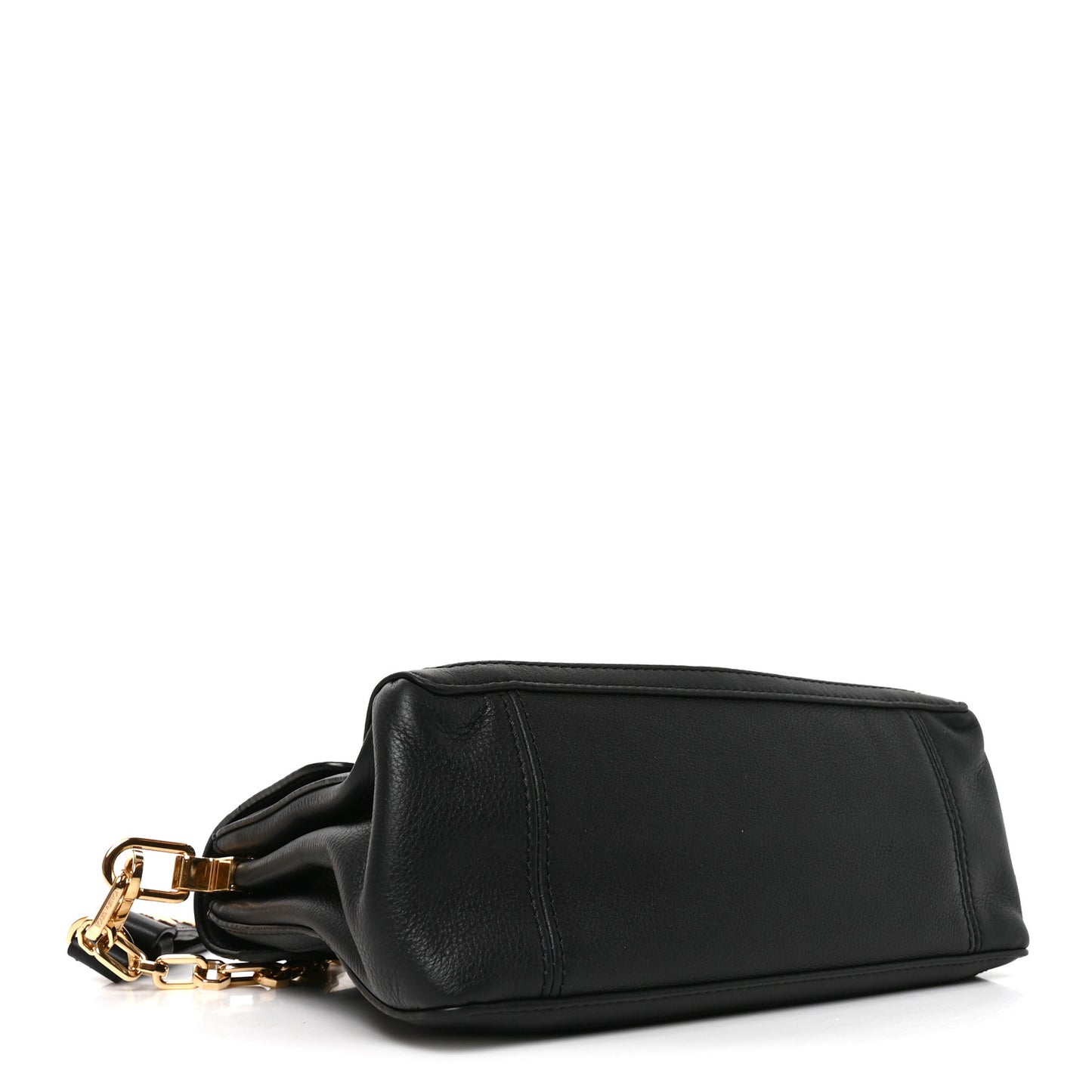 Smooth Calfskin Soft Dauphine MM Black