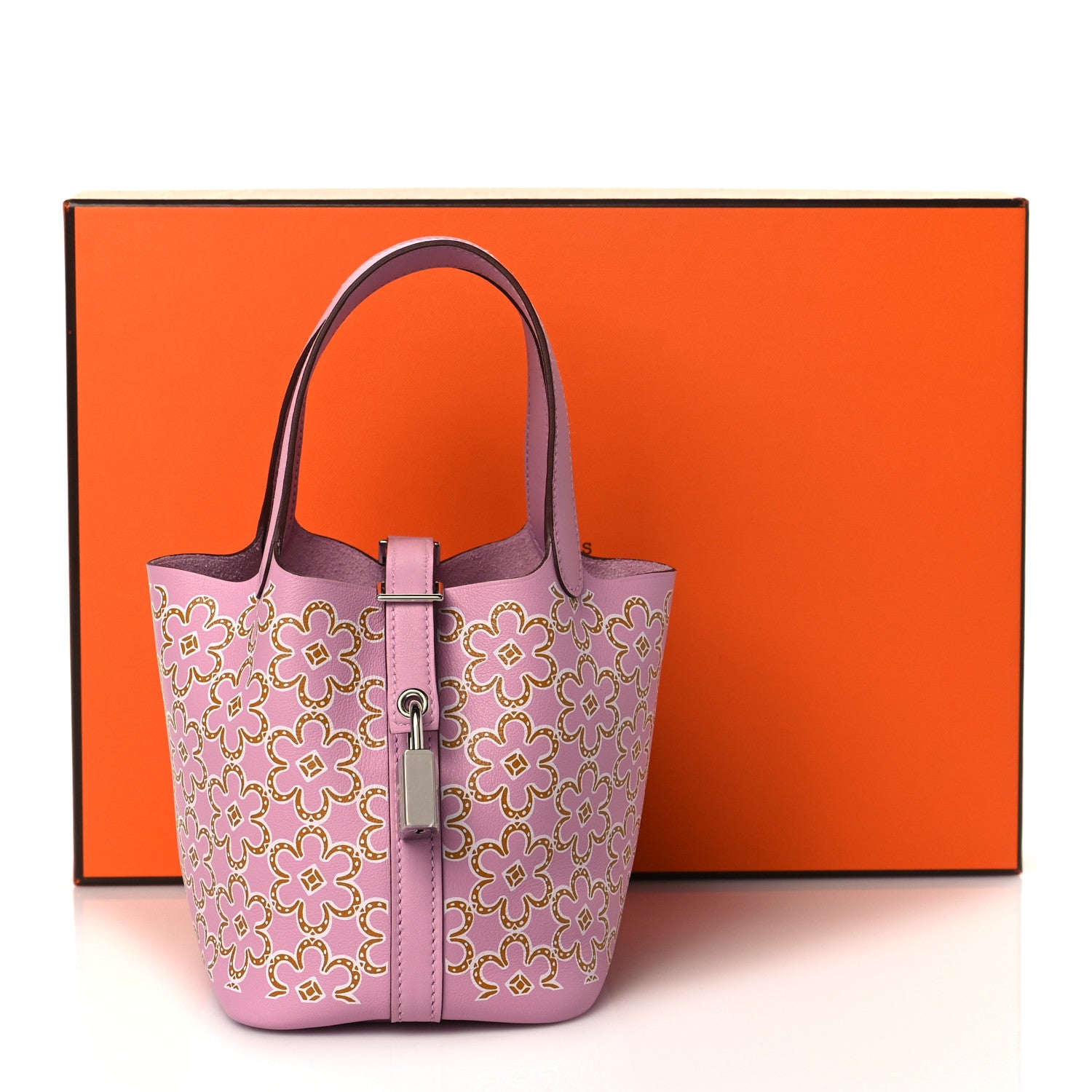 Hermes Swift Micro Lucky Daisy Picotin Lock Mauve Sylvestre 11 of 11