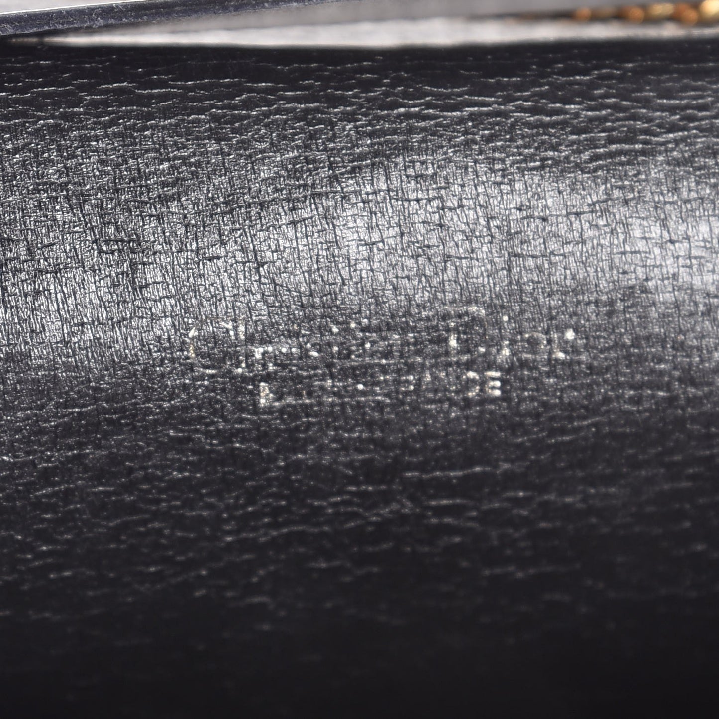 Monogram Chain Flap Black