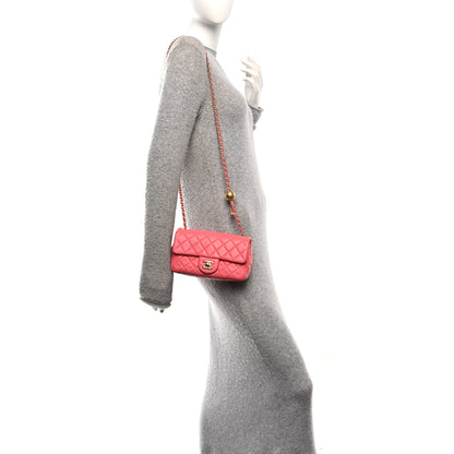 Chanel Lambskin Quilted Pearl Crush Mini Rectangular Flap Pink 2 of 10