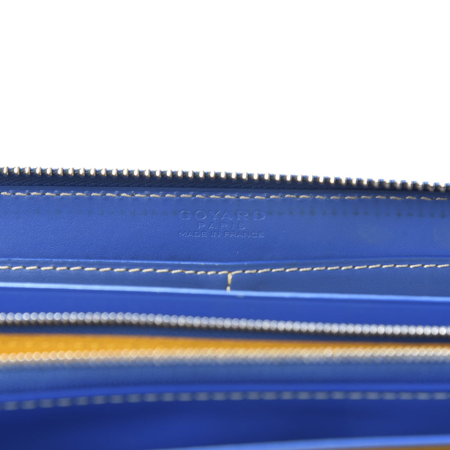 Goyardine Matignon Zip Around GM Wallet Blue
