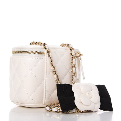 Chanel Lambskin Quilted My Chanel Lady Vanity Case With Chain White 3 of 11