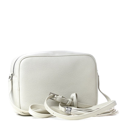 Saint Laurent Lambskin Monogram Small Lou Camera Bag Optical White 2 of 4