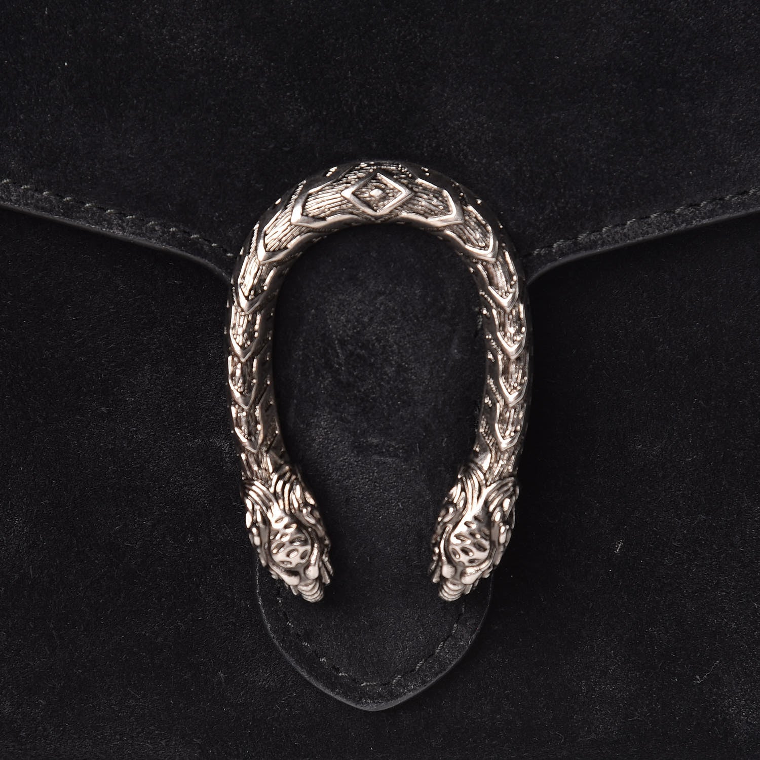 Gucci Suede Mini Dionysus Chain Wallet Black 10 of 11
