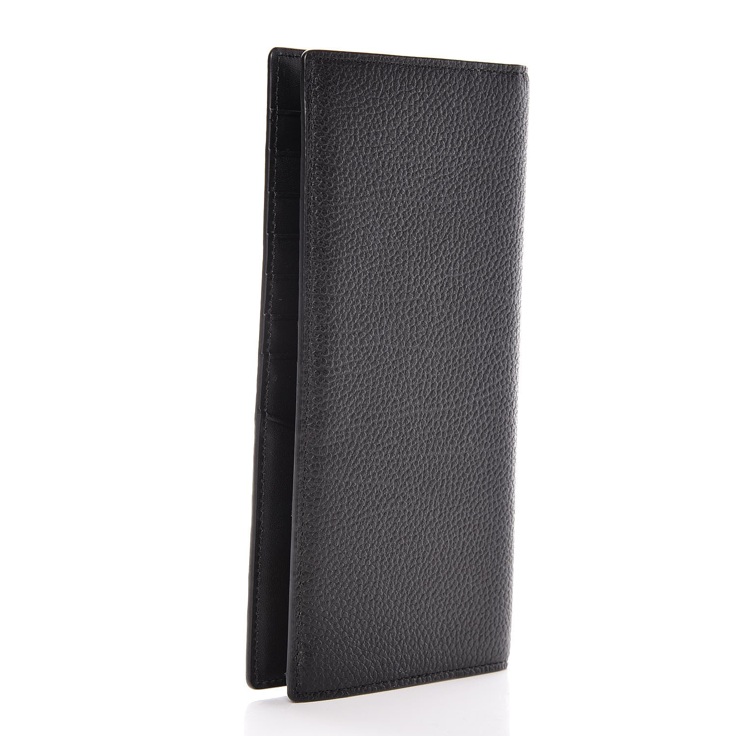 MCM Calfskin Bifold Long Wallet Black 3 of 9