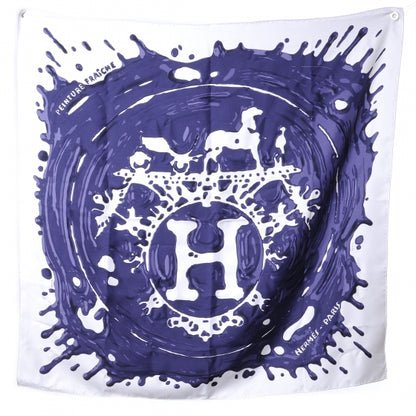 Hermes Silk Peinture Fraiche 90 Scarf Purple 2 of 7