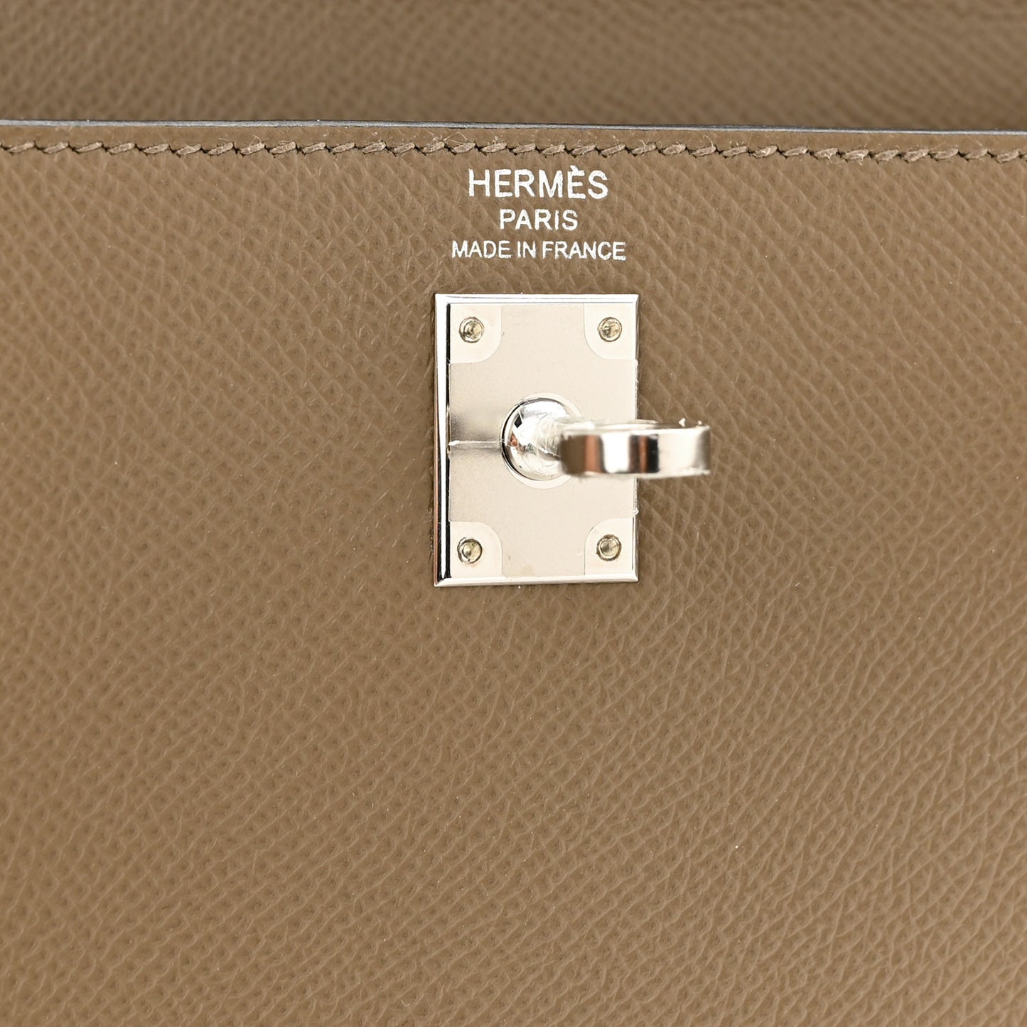 Epsom Verso Tri-Color Kelly Sellier 25 Etoupe Alezan Biscuit