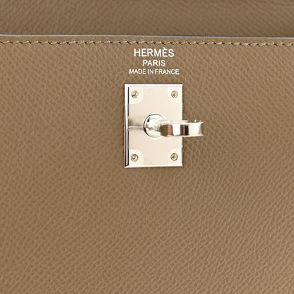 Hermes Epsom Verso Tri-Color Kelly Sellier 25 Etoupe Alezan Biscuit 5 of 10