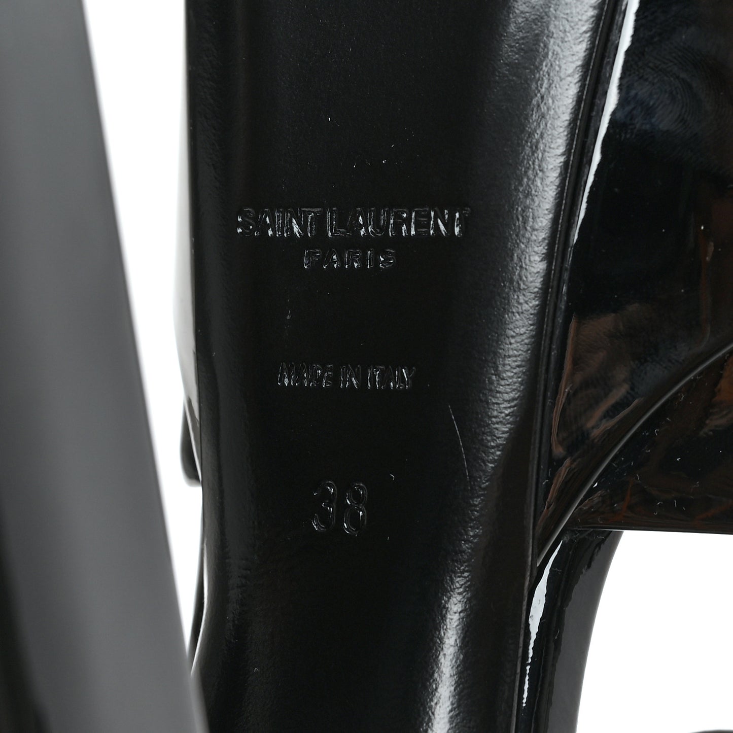 Patent Jodie 95 Platform Sandals 38 Black