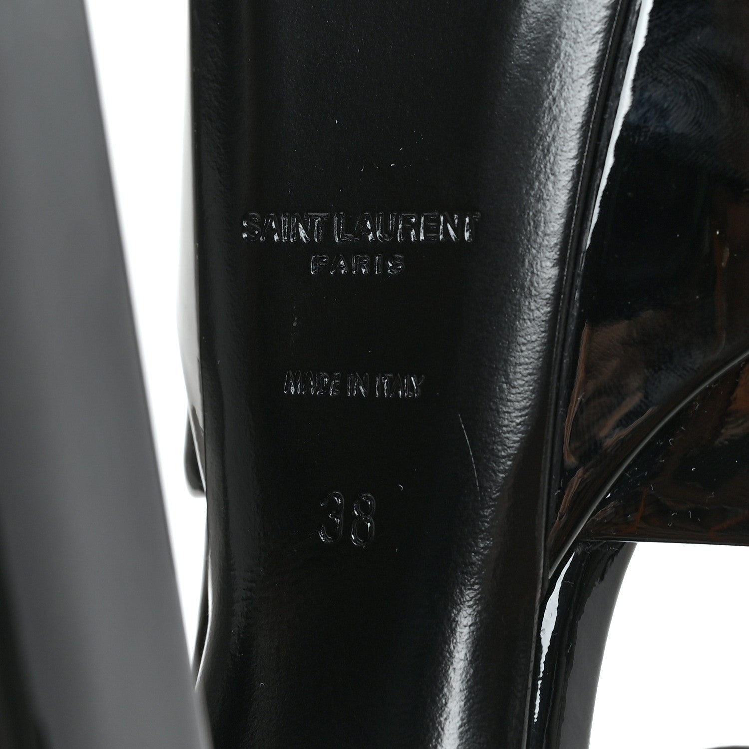 Saint Laurent Patent Jodie 95 Platform Sandals 38 Black 6 of 8