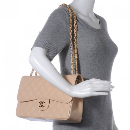 Chanel Caviar Jumbo Double Flap Beige Clair 2 of 8