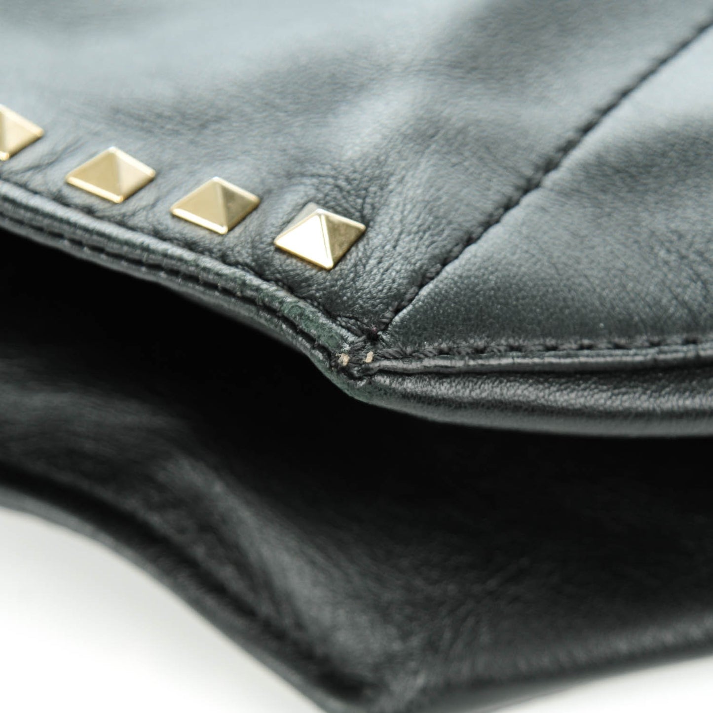 Nappa Medium Rockstud Soft Tote Black
