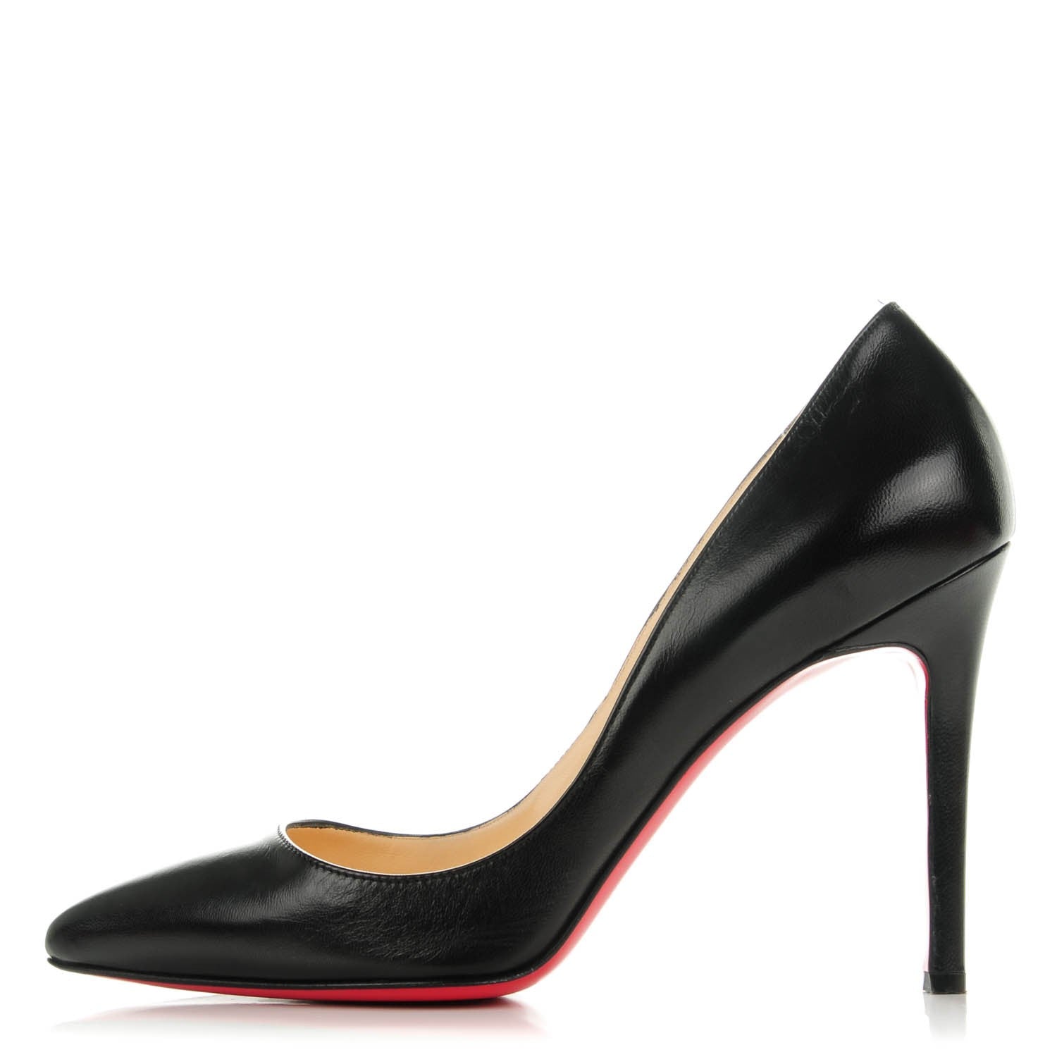 Christian Louboutin Kid Pigalle 100 Pumps 38 Black 1 of 8